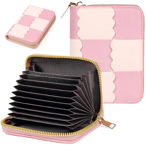 Image of Credit Card Wallet, RFID Card Case Wallet, Zipper Card Cases Holder for Men Women, RFID Blocking, KeyChain Wallet, Compact Size Card Organizer Case for Women