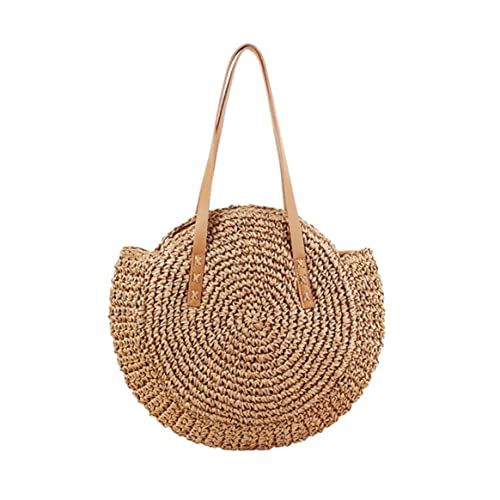Sac de paille rond grand format pour ranger toutes vos affaires d'été