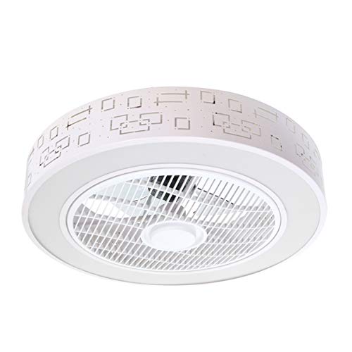 Onssi - Plafón Led de Techo 36W Con Ventilador,Circular ?550mm,Ventilador de Techo, Con Regulable y Cambiar la Temperatura de Color y Velocidad de Viento Por Control Remoto