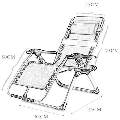 Bain de soleil pliant gris fauteuil relaxation extérieur - 4
