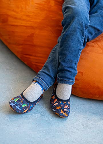 Beck Jungen Dinosaurier Slipper, Dunkelblau, 28 EU