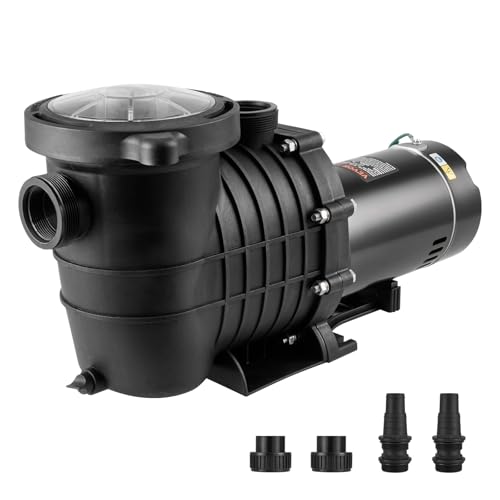 VEVOR Above Ground Pool Pump, 2 HP Single-Speed Operation Pump with 110 GPM Max Flow, 3450 RPM...
