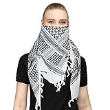 💮 ATEMBAR UND KALTFEST: Der Arabische Militärschal besteht aus 100% Baumwolle und ist daher extrem weich und hautfreundlich. Selbst im heißen Sommer ist es sehr bequem und atmungsaktiv und reduziert das schwüle Gefühl. Es kann auch im Winter die Kälte fernhalten. Langlebige, hochwertige Materialien ermöglichen eine mehrfache Verwendung.