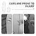 Zikefest 4PCS Car Door Anti-Collision Strips, Anti-Scratch Auto Door Edge Guards Strip, Self-Adhesive Car Side Doors Edge Protector with Airbag, Universal Protector Cover for Cars (Transparent)