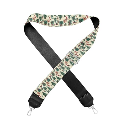 Image of Halloween Handbag Strap Canvas Purse Strap Colorful Bat Black Shoulder Strap Multicolor Bats Replacement Strap