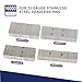 HW HAMWOO 16000Pcs 23 Gauge Stainless Steel Pin Nails, Headless Pinner Nails (5/8