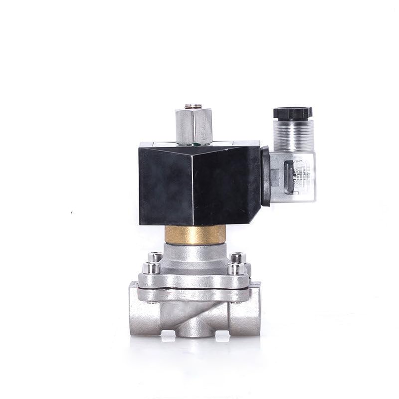 Électrovanne 24V 12V 220V 110V étanche en acier inoxydable 1/2 pouce normalement ouverte