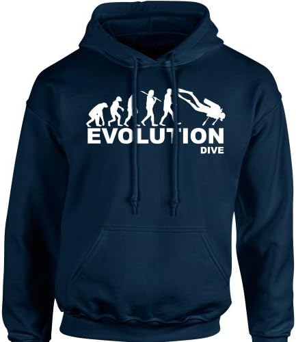 iClobber Scuba Diving Evolution Men's Hoodie Hoody Dive