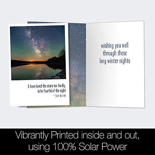 Tree-Free Greetings 12 Pack Solstice Notecards, Made In Usa,100% Recycled Paper, 4"X6", Loved The Stars (Fs93484), Multi #TOP2