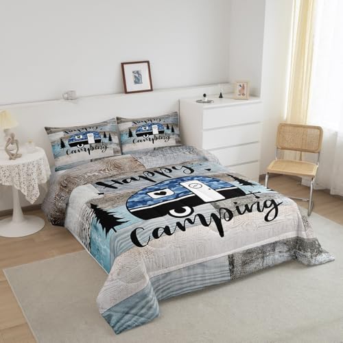 Parure de lit camouflage enfant : la solution déco pour lit double rustique - 8