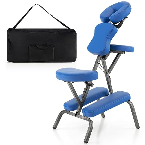COSTWAY Chaise de Massage Professionnel Portable Solide et Légère Chaise de Spa Pliable...