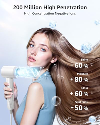 Image of Tailulu Hair Dryer, 160000 RPM High-Speed Ionic Blow Dryer