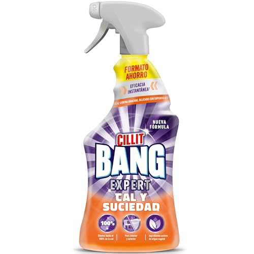 Cillit Bang Cal y Suciedad, potente limpiador baño, cocina, formato spray - 1 L, Embalaje puede variar