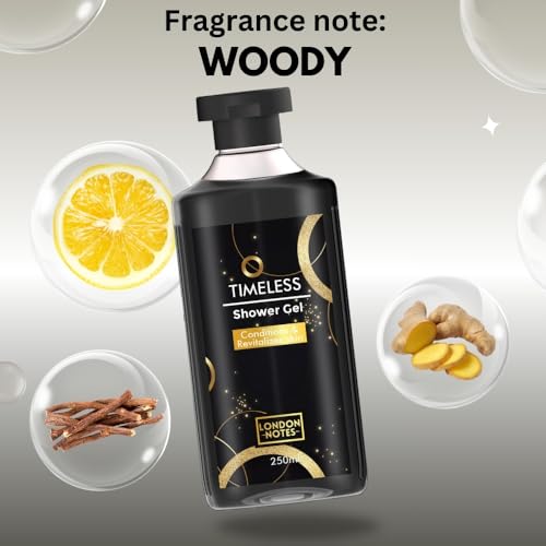 Image of London Notes Shower Gel- Timeless For Gentle Cleansing, Deep Moisturization & Nourishment, provides pleasant aroma with Aloevera & Shea Butter, 250ml