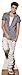 Produktbild Pappaufsteller Justin Bieber (Check Shirt) Aufsteller Standup Figur Kinoaufsteller Pappfigur Cardboard Lebensgroß Life-Size Standup