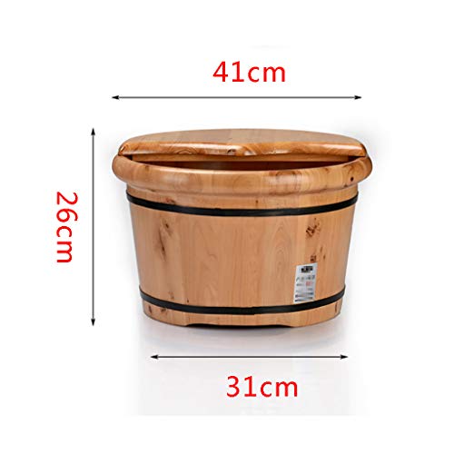Katzowen Baño de Pies de Madera 26cm Spa para Pedicure miniatura 6