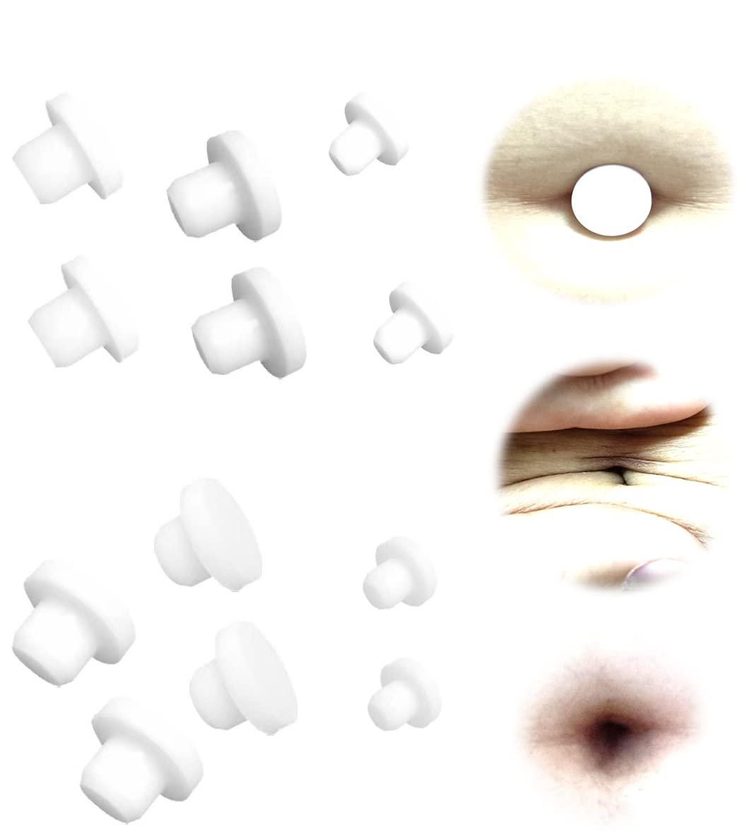 After Tummy Tuck Must Haves Heyshapeing 11PCS Belly Button Plug Post Tummy Tuck Soft Silicone Belly Button Shaper Tummy Tuck For Liposuction Or Umbilical Hernia Repair (10pcs+ Tape Parches Para El Ombligo