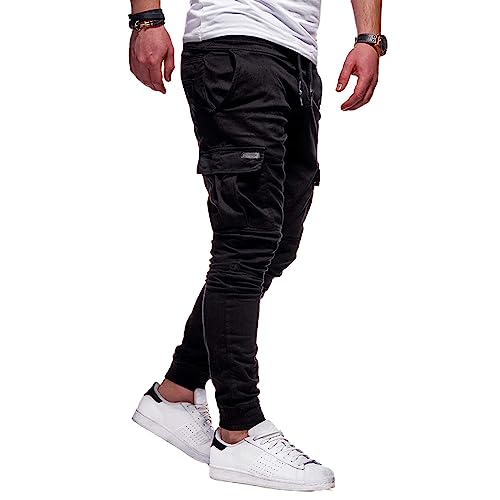 Men's Slim Fit Cargo Pants Tapered Running Joggers Work Travel Pants Workout Streetwear Trousers for Men Fashion2