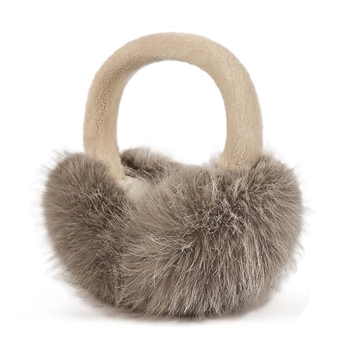 Girl Winter Earmuff Furry Faux Fur Foldable Ear Muff Women Fashion Outdoor Ear Cover Warmer (brown)