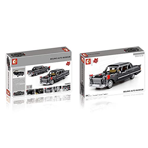 QIXIAOCYB XSUPER CA71 Technics Auto Rote Banner Bausteine 773 stücke MOC Klassische Ziehen Zurück Fahrzeug Bau Kit… – Bild 6