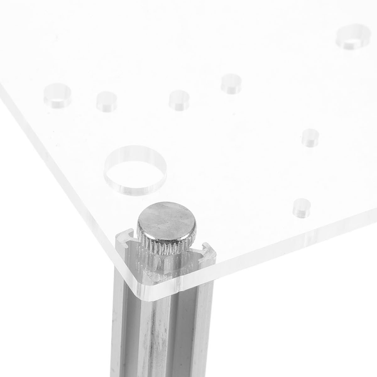 IMIKEYA Staffa per Case PC a Telaio Aperto Matx, Supporto Robusto per Schede Madri, Base Trasparente Flusso D’aria Ottimizzato, Resistente e Facile da Montare per Appassionati di Computer