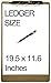 Trade Quest Ledger Size Clipboard Lever Hinge Clip 19.5'' x 11.6'' (Pack of 3)