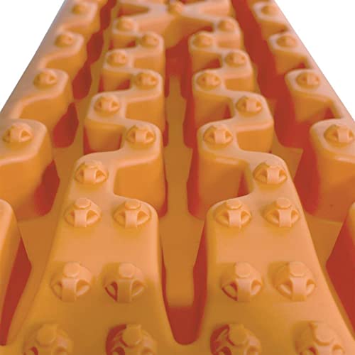 TERRAVORE Orange Recovery Traction Boards Set of 2 for Off-Road Mud, Sand, and Snow Vehicle Extraction, Supports 20,000 Pounds of Compression…
