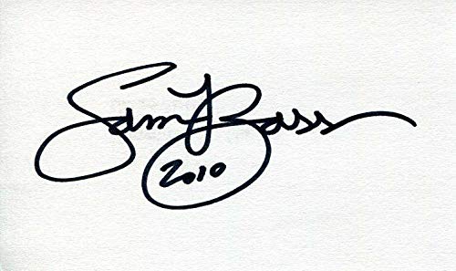 Topps Sam Bass Famous Nascar Artist Illustrator Rare Signed
