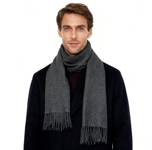 Mens Scarf Winter Warm Scarves Shawl Long Thick Scarf for Men Cold Weather