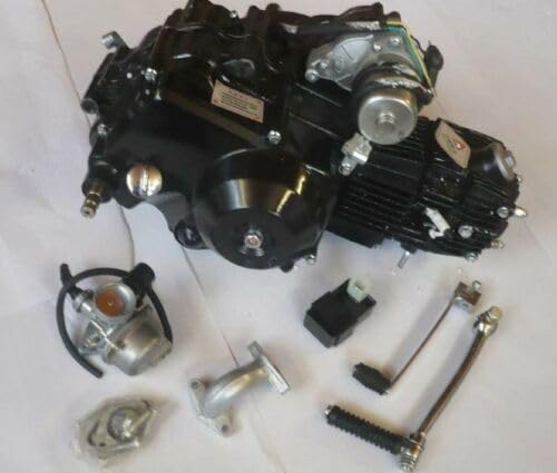 HMParts 4 Speed Engine Set 50cc Semi-Automatic Kick & Electric Starter Top Pitbike Monkey