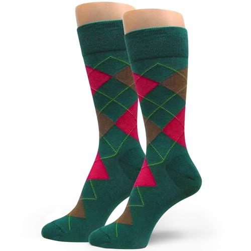 Spotlight Hosiery Men's Argyle Dress Socks