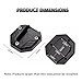 YNCTCWX Motorcycle Kickstand Pad Enlarger for Suzuki Hayabusa GSX1300R Gen 3, Aluminum Alloy Side Stand Extension, Anodized Anti-Slip Base for Stable Parking,Silver