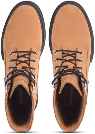 Timberland Women's Everleigh Mid Lace Up Boot, Wheat, 8 | Image 4