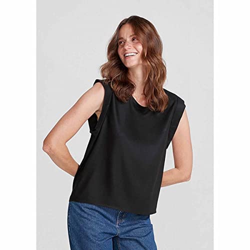 Blusa Mm Fem Mm Feminino, Preto Escuro, M