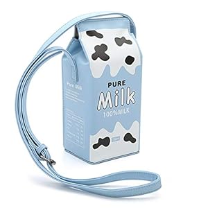 YAMEE Womens PU Lederen Leuke Crossbody Tas Waterdichte Melk Doos Casual Telefoon Purse Schoudertas Reistassen voor…