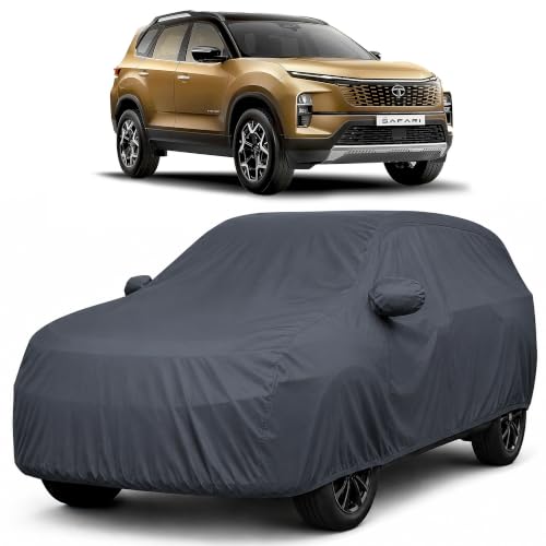Image of Autofact Premium Car Cover for Safari 2022-2026 | All Weather Waterproof Full Body Car Cover | Light-Weight Triple-Stitched Outdoor Shield with UV Protection, Dustproof & Heat-Resistant