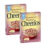 Generic Cheerios Strawberry Banana Breakfast Cereal, Gluten Free, Whole Grains, 317g/11.2 oz (Pack of 2) Shipped from Canada