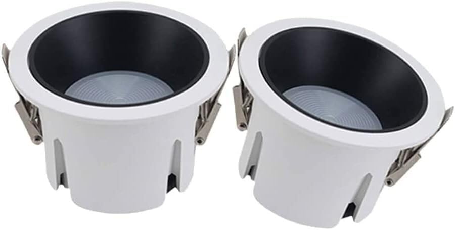 SdaryWare Paquete de 2 Luces LED empotradas de Aluminio para Techo, Modernas Luces empotradas para Sala de Estar.,12w-4000K