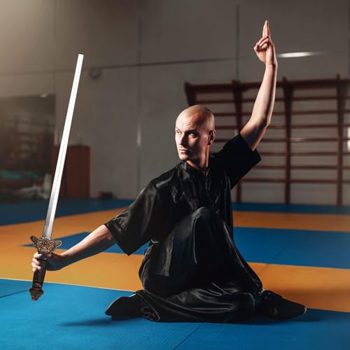 Image of AGC Toys for Kids, Folding Sword Ninja Samurai Talwar Mouth Magic Trick Toll Cum Toy, from 10 inches to 36 Inches Go Long Tricky Toy Magicians Favourite Magic Toll (Pack of 1), Multicolor