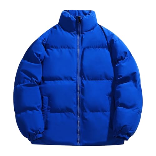Chaqueta acolchada de invierno para hombre, con cremallera completa, cortavientos, cálida, para exteriores, senderismo y nieve.