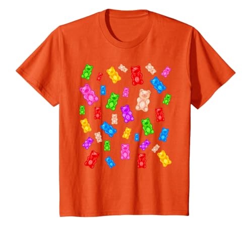 Gummy Bear Candy Mix T-Shirt, Youth, Orange, Medium