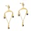 Gold Sapphire Earrings