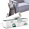 LANBEIDE Anti Scratch Furniture Protector - Cat Sofa Protector from Claw AntiScratch Cat Tape Plastic Cover Adhesive Clear Flexible Sofa Guard Single Side Sticky Deterrent Training Tape(20cm x 3m)
