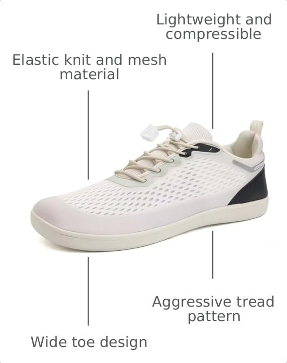 Image of WateLves Wide Diabetic Shoes Mens Womens Water-Beach-Swim-Barefoot Shoes Breathable & Non-Slip & Optimal Relaxation Walking Sneakers