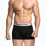 Wolfstar Men's Boxer Briefs Cotton Stretch Moisture Wicking Waistband Pouch Underwear