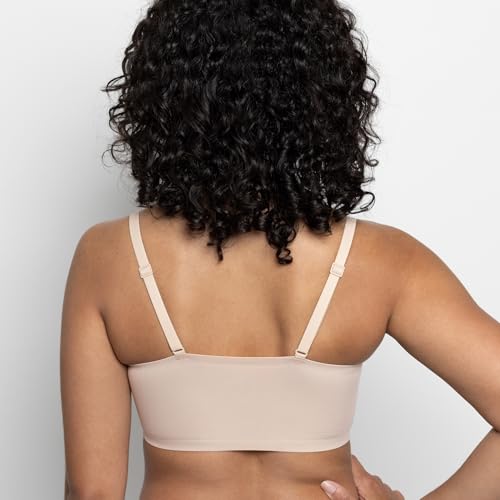 Floatley to The T Shirt Wireless Scoop Neck Adjustable Strap Lightly Lined Bra for Women Soft Silky Comfort Removable Pads3