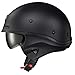 ScorpionEXO Covert X Open Face Half Shell 3/4 Motorcycle Helmet Comm Ready Speaker Pockets DOT Solid (Matte Black - Large)