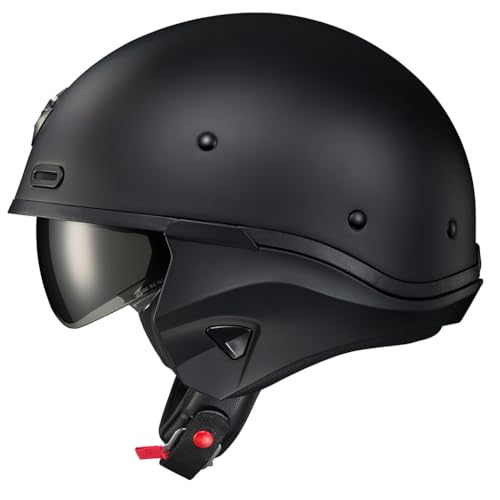 Image of ScorpionEXO Covert X Open Face Half Shell 3 /4 Mode Motorcycle Helmet Comm Ready Speaker Pockets DOT