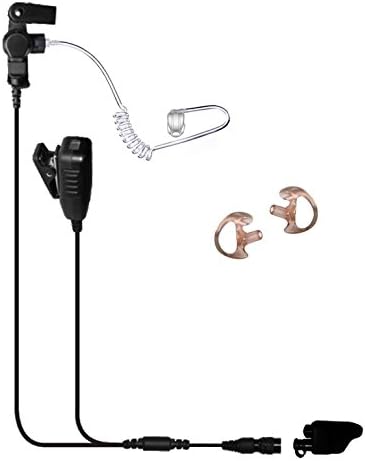 Tactical Ear Gadgets Cougar 2-Wire Surveillance Earpiece EP4028QR with Quick Release for Harris P5300, P5400, P5500, P7300, XG15, XG25, XG75