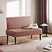 Yaheetech Küchensofa 2-sitzer Sitzbank Polstersofa aus Cordstoff Doppelsofa ohne Armlehnen Stoffsofa Loungesofa fürs Wohnzimmer/Eingangsbereich/Büro, Rosa